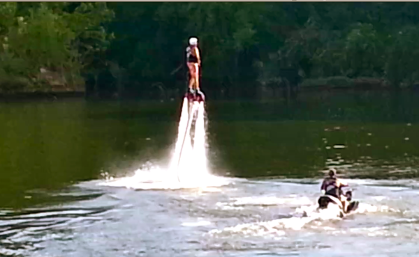 Water Jet Propelled Swimmer, Rocketts Landing, Richmond, virginia, James River, Flatheads Restaurant