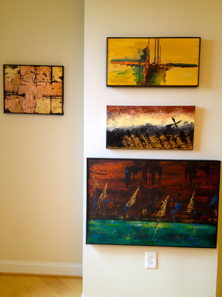 Diane Clement art show at Fall Line, Rocketts Landing, Richmond Virginia