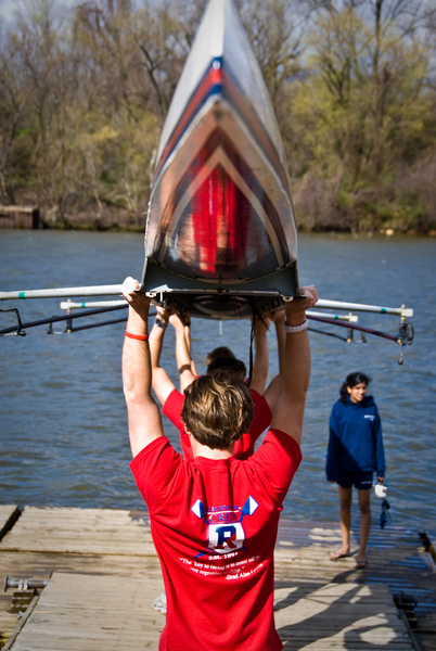 University of Richmond Crew at Collegiate Regatta, Rocketts Landing, Richmond Virginia