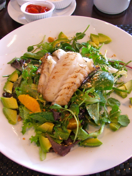 Watercress, Avocado & Hake Salad at M Bistro & Wine Bar, Rocketts Landing, Richmond, Virginia